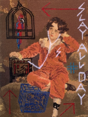 Niki McDonald, Slay All Day, Tapestry, 2020
